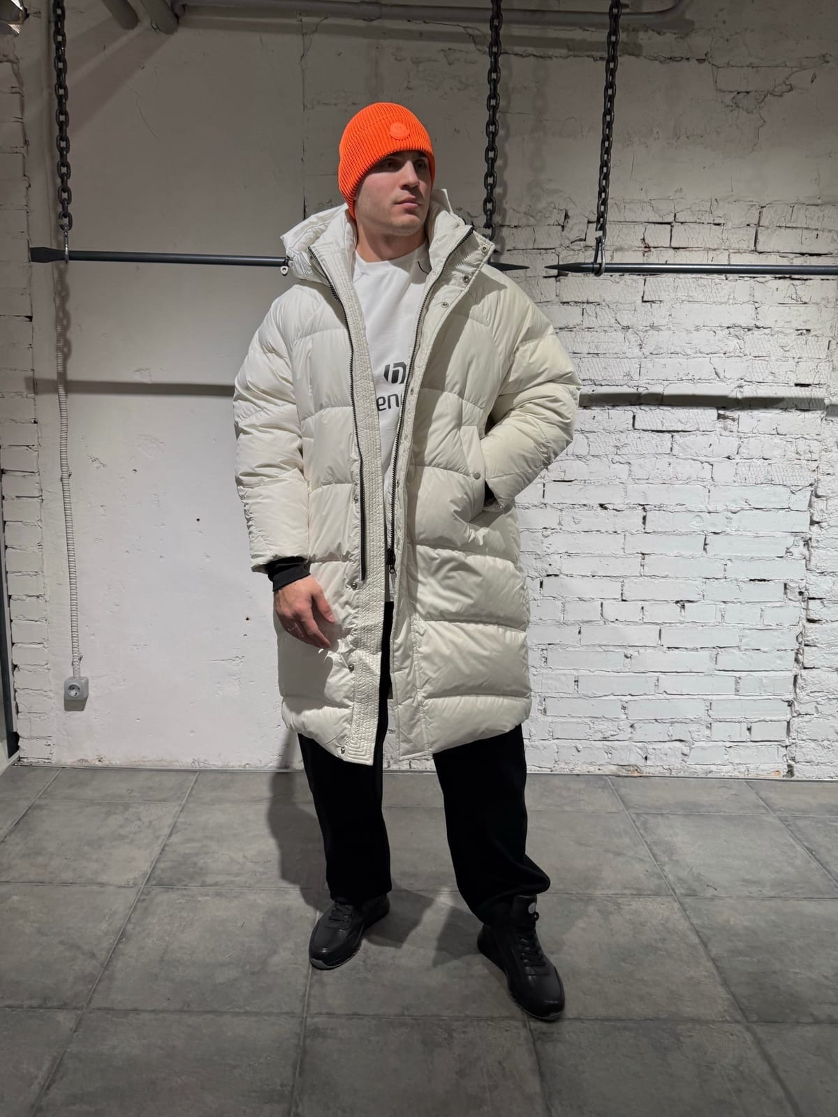 Пуховик Корея white — Мужское, NO LOGO STORE