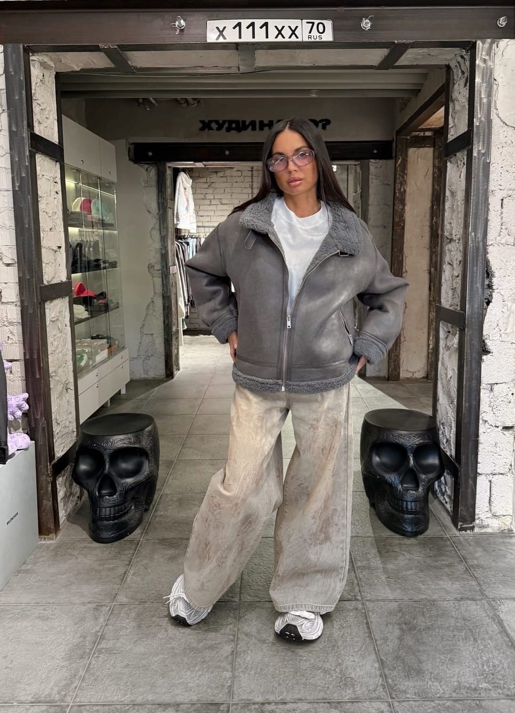 Дубленка gray — Женское, NO LOGO STORE (фото 2)